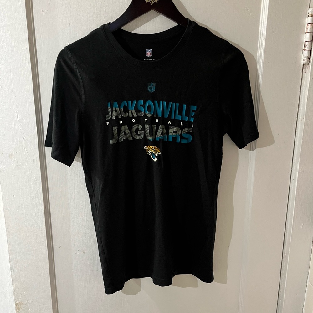 NFL Jacksonville Jaguars Youth Large Black Graphic Tee | Kids Size L
